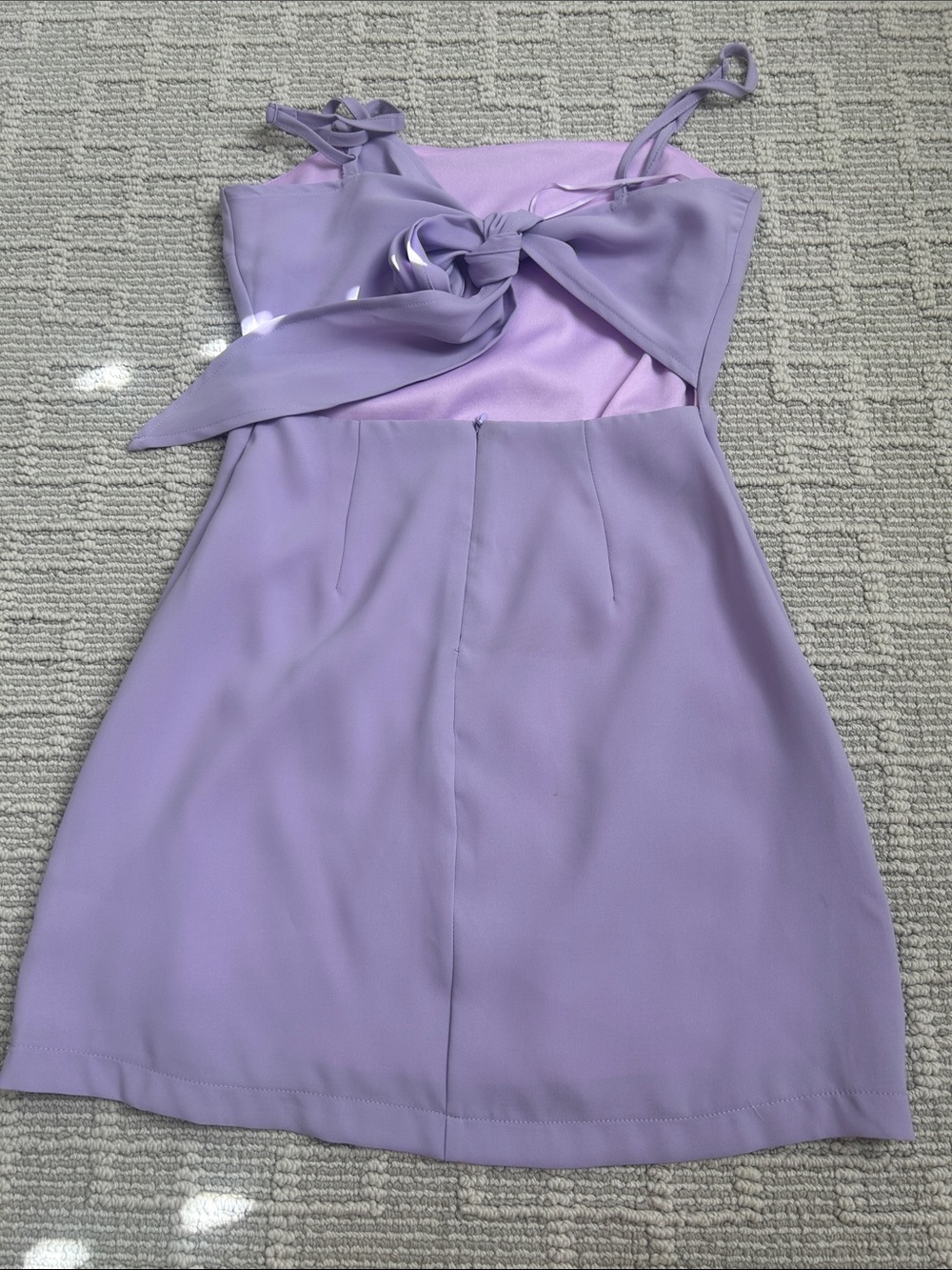 superdown Lilac Bow-Back Mini Dress #homecoming - Picture 5 of 5